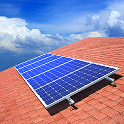 Solar Panels on a Roof Installed by Our Solar Energy Contractors, Tampa, FL 